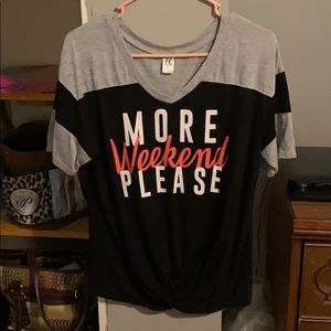 More Weekend Please Short Sleeve Shirt